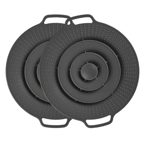 Überkochschutz & Spritzschutz aus Silikon für Universelle Topfdeckel – Kochen und Kochtiegel – BPA-frei, hitzebeständig
