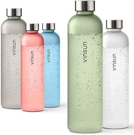 VINSUN Trinkflasche 1000ml - auslaufsicher, BPA frei, Tritan - Leichte Wasserflasche für Sport und Outdoor activities -