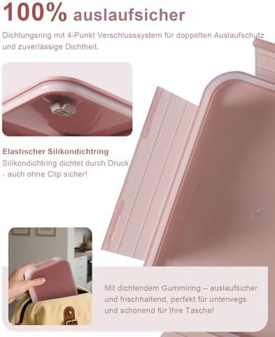 Kinder Brotdose 1100ml Auslaufsichere Bento Box Schule