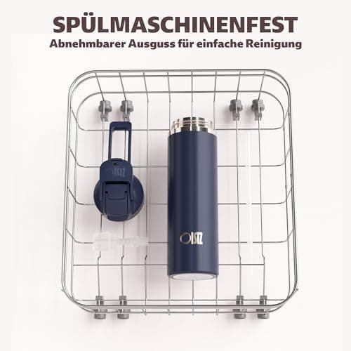 OISIZ Isolierte Edelstahl Trinkflasche 720ml für Outdoor Aktivitäten und Sport 100% auslaufsicher mit Vakuum-Technologie
