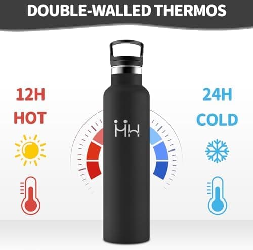 HoneyHolly Edelstahl Trinkflasche 500ML Kinder BPA-Frei Isoliert Thermoflasche