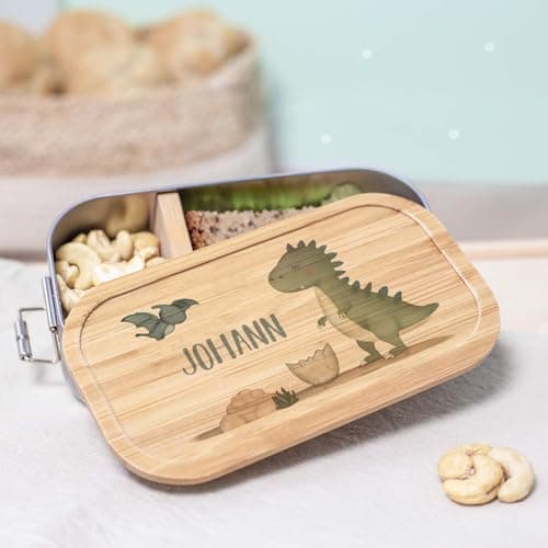 Personalisierte Brotdose helloMini für Kinder - Geschenk zur Einschulung - Junge & Mädchen, Brotdose zum Schulanfang (Fu