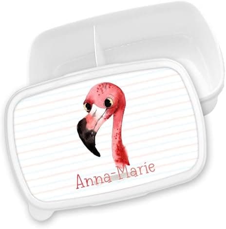 Timalo® Brotdose Kinder mit Namen | Personalisierte Bento Lunchbox für Jungen & Mädchen | Kindergarten & Schule Motiv Ti