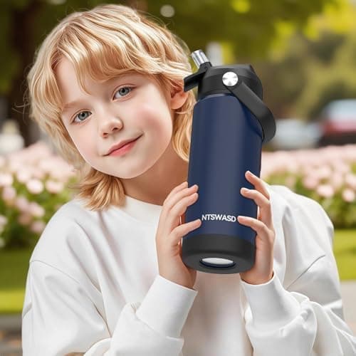 Edelstahl Trinkflasche Meeresjungfrau 550ml BPA Frei Auslaufsicher Thermosflaschefür Kinder und Erwachsene - Sport, Schu