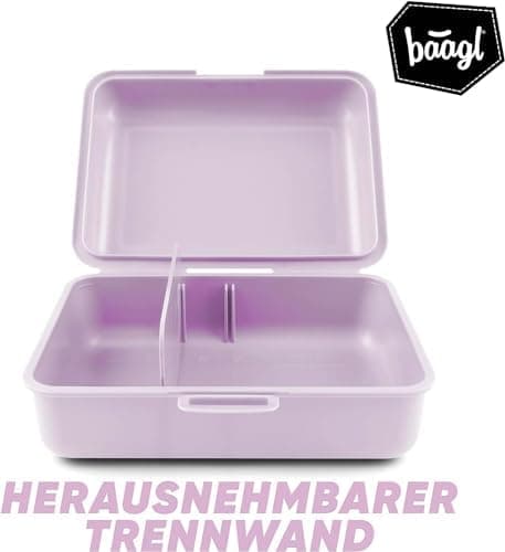 ### Baagl Brotdose Kinder für Schule – Lunchbox für Mädchen & Jungen – Jausenbox, Brotzeitbox, Brotbox, Snackbox (Delphi