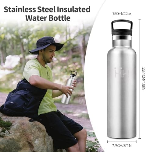 HoneyHolly Edelstahl Trinkflasche 500ML Kinder BPA-Frei Isoliert Thermoflasche