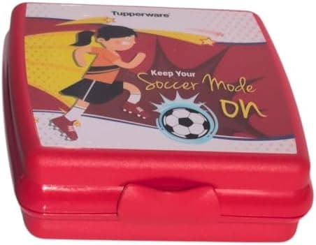 Tupperware Quadratische Sandwich-Box Aufbewahrungsbox Brotdose mit Scharnier und Verriegelung (türkis Koala Bär)