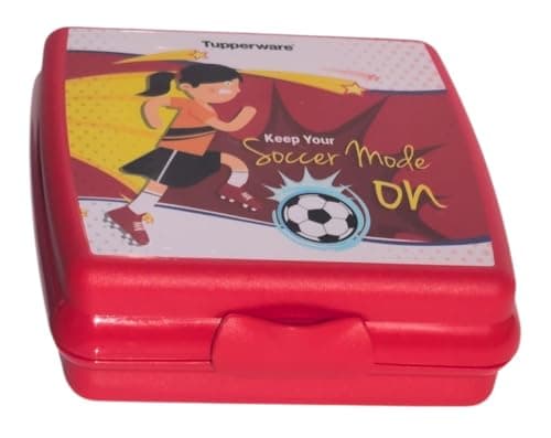 Tupperware Quadratische Sandwich-Box Aufbewahrungsbox Brotdose mit Scharnier und Verriegelung (türkis Koala Bär)