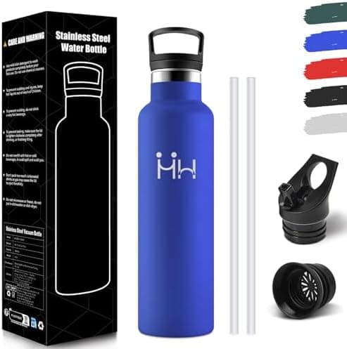 HoneyHolly Edelstahl Trinkflasche 500ML Kinder BPA-Frei Isoliert Thermoflasche