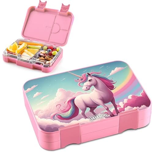 Jarlson® Brotdose Kinder mit Fächern - TONI Lunchbox - Auslaufdurchfall-Sicher – Jausenbox für Kindergarten und Schule -