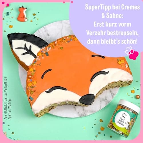 Super Streusel Tortendeko für Die Schule der Magischen Tiere Geburtstag | Waldtierschule Deko | Essbare Tortendeko