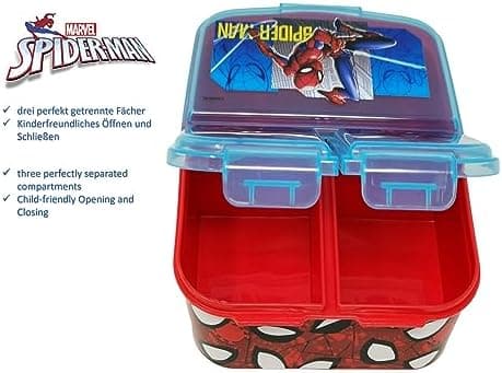 Kinder Brotdose Lunchbox Minecraft - mit Fächern - BPA frei - Perfect für Schultage und Picknicks