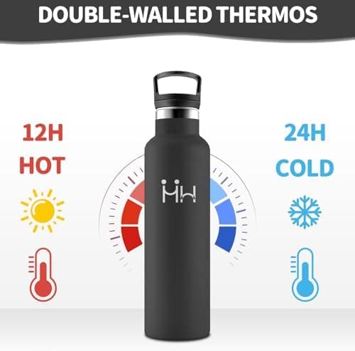 HoneyHolly Edelstahl Trinkflasche 500ML Kinder BPA-Frei Isoliert Thermoflasche
