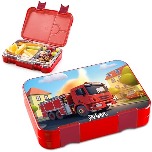 Jarlson® Brotdose Kinder mit Fächern - TONI Lunchbox - Auslaufdurchfall-Sicher – Jausenbox für Kindergarten und Schule -