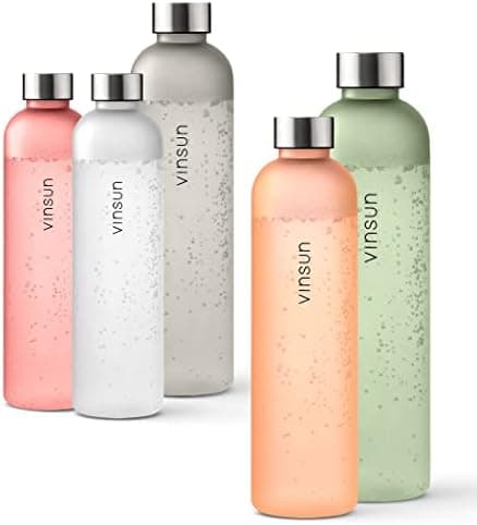VINSUN Trinkflasche 1000ml - auslaufsicher, BPA frei, Tritan - Leichte Wasserflasche für Sport und Outdoor activities -