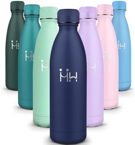 HoneyHolly Kinder Trinkflasche Doppelwandig, 500ML BPA-frei, Thermosflasche für Fitness und Gym