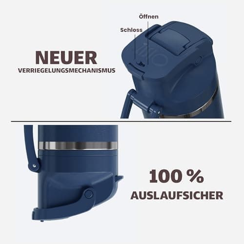 OISIZ Isolierte Edelstahl Trinkflasche 720ml für Outdoor Aktivitäten und Sport 100% auslaufsicher mit Vakuum-Technologie