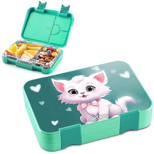 Jarlson® Brotdose Kinder mit Fächern - TONI Lunchbox - Auslaufdurchfall-Sicher – Jausenbox für Kindergarten und Schule -