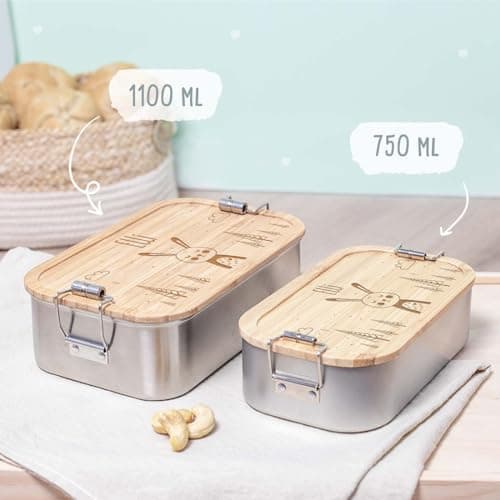 Personalisierte Brotdose helloMini für Kinder - Geschenk zur Einschulung - Junge & Mädchen, Brotdose zum Schulanfang (Fu