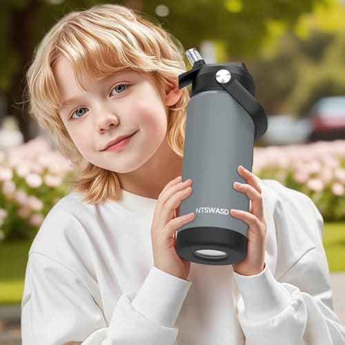 Edelstahl Trinkflasche Meeresjungfrau 550ml BPA Frei Auslaufsicher Thermosflaschefür Kinder und Erwachsene - Sport, Schu