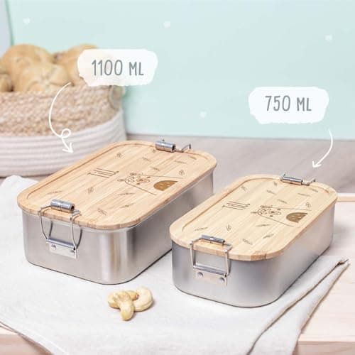 Personalisierte Brotdose helloMini für Kinder - Geschenk zur Einschulung - Junge & Mädchen, Brotdose zum Schulanfang (Fu