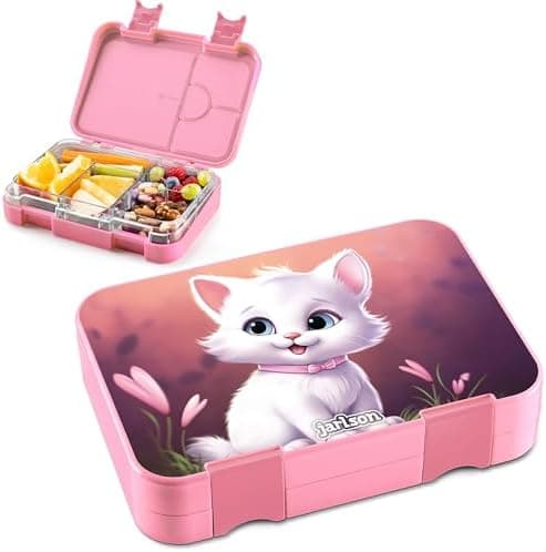 Jarlson® Brotdose Kinder mit Fächern - TONI Lunchbox - Auslaufdurchfall-Sicher – Jausenbox für Kindergarten und Schule -