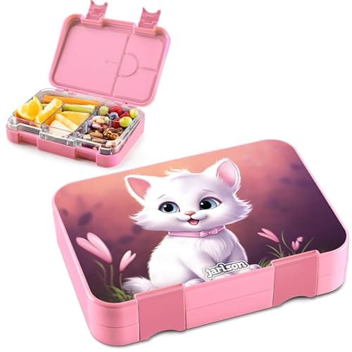 Jarlson® Brotdose Kinder mit Fächern - TONI Lunchbox - Auslaufdurchfall-Sicher – Jausenbox für Kindergarten und Schule -