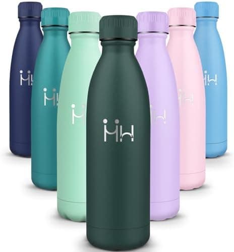 HoneyHolly Kinder Trinkflasche Doppelwandig, 500ML BPA-frei, Thermosflasche für Fitness und Gym