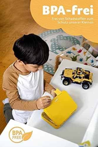 Jarlson® Brotdose Kinder mit Fächern - TONI Lunchbox - Auslaufdurchfall-Sicher – Jausenbox für Kindergarten und Schule -
