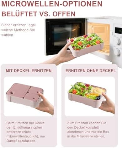 Kinder Brotdose 1100ml Auslaufsichere Bento Box Schule