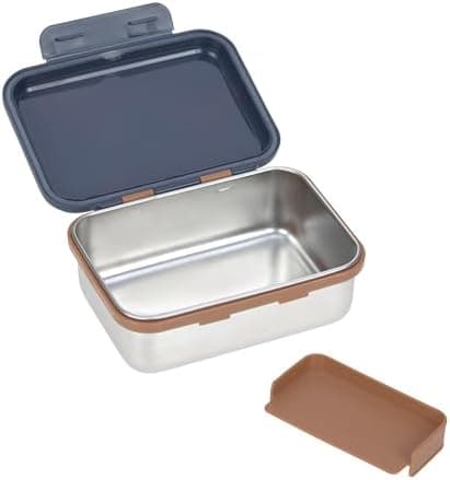 LÄSSIG Edelstahl Kinder Brotdose Frühstücksbox Nachhaltig für Schule und Adventure (1er Pack)  
LÄSSIG Kinder Brotdose E