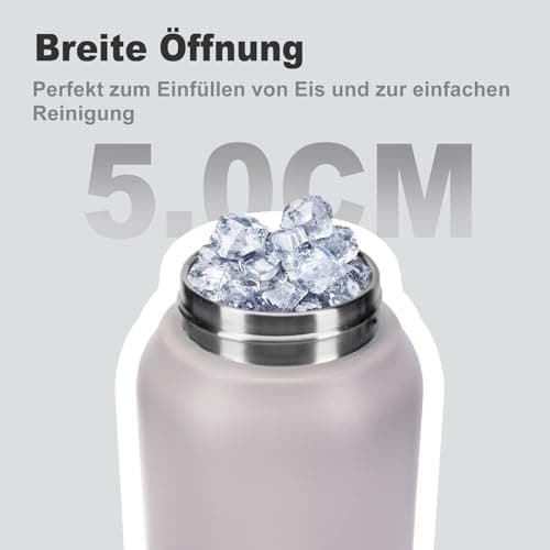 Thermosflasche UZSPACE Waldgrün Kinder 700ml Isolierte Edelstahl Trinkflasche 100% Auslaufsicher Outdoor Fitness Schule