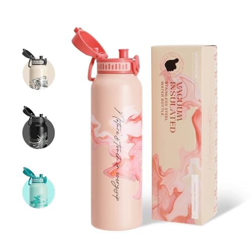 Thermosflasche UZSPACE Waldgrün Kinder 700ml Isolierte Edelstahl Trinkflasche 100% Auslaufsicher Outdoor Fitness Schule