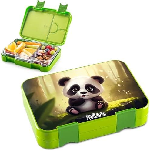Jarlson® Brotdose Kinder mit Fächern - TONI Lunchbox - Auslaufdurchfall-Sicher – Jausenbox für Kindergarten und Schule -