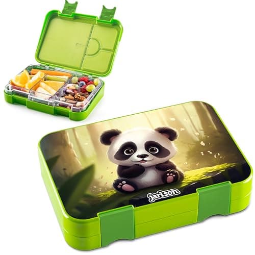 Jarlson® Brotdose Kinder mit Fächern - TONI Lunchbox - Auslaufdurchfall-Sicher – Jausenbox für Kindergarten und Schule -