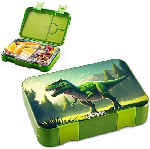 Jarlson® Brotdose Kinder mit Fächern - TONI Lunchbox - Auslaufdurchfall-Sicher – Jausenbox für Kindergarten und Schule -