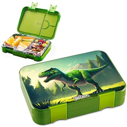Jarlson® Brotdose Kinder mit Fächern - TONI Lunchbox - Auslaufdurchfall-Sicher – Jausenbox für Kindergarten und Schule -