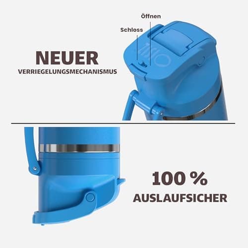 OISIZ Isolierte Edelstahl Trinkflasche 720ml für Outdoor Aktivitäten und Sport 100% auslaufsicher mit Vakuum-Technologie