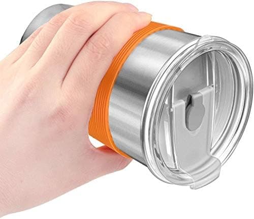 Ersatzdeckel für 56-ml-Becher - Spritzwasserfest, auslaufsicher und strohhalmfreundlich 20 oz Black Double Hole