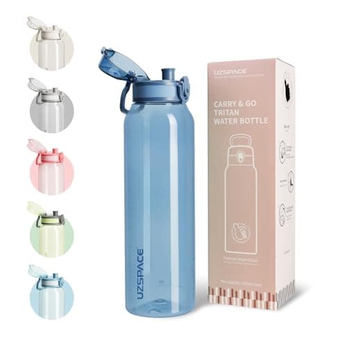 UZSPACE Kinder Trinkflasche 600ml - Sportlich, Auslaufsicher & Spülmaschinenfest zur Schule und Outdoor aktivarten für M