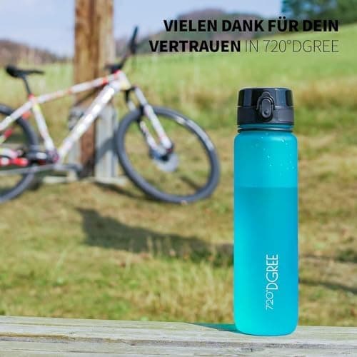 720°DGREE uberBottle Trinkflasche SoftTouch 500ml - Auslaufsicher, BPA-Frei - für Sport und Outdoor-Aktivitäten - Climat