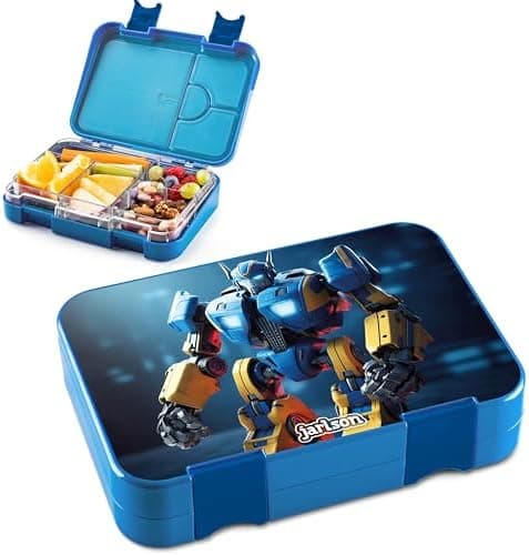 Jarlson® Brotdose Kinder mit Fächern - TONI Lunchbox - Auslaufdurchfall-Sicher – Jausenbox für Kindergarten und Schule -