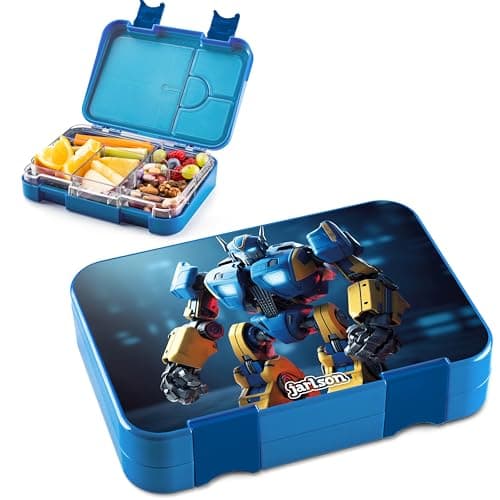 Jarlson® Brotdose Kinder mit Fächern - TONI Lunchbox - Auslaufdurchfall-Sicher – Jausenbox für Kindergarten und Schule -