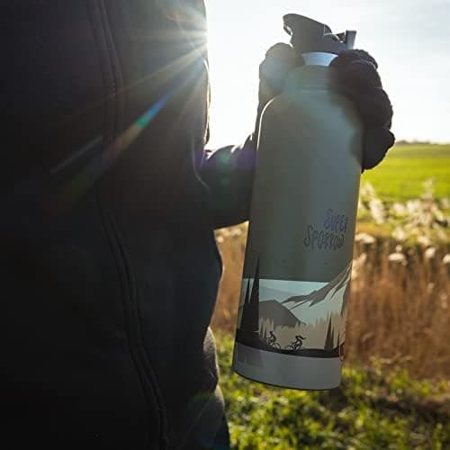 Super Sparrow Thermobecher für Sport und Outdoor - 500ml, 750ml - BPA-Frei, ClimatePartner certified - FlipFlow Trinkfla