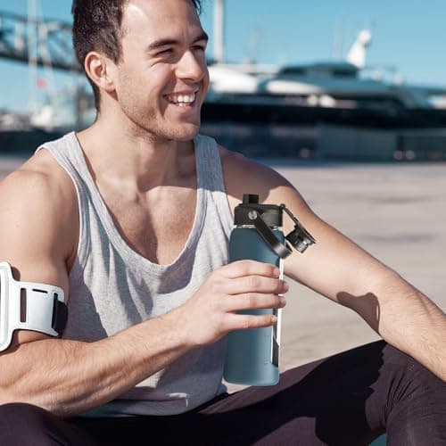 BLUEGO Glaswasserflasche 900ml BPA-frei für Outdoor Aktivitäten
| CADRES Glasbecher mit Zeitmarkierung und Silikonschut