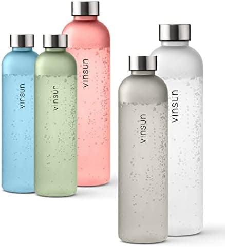 VINSUN Trinkflasche 1000ml - auslaufsicher, BPA frei, Tritan - Leichte Wasserflasche für Sport und Outdoor activities -
