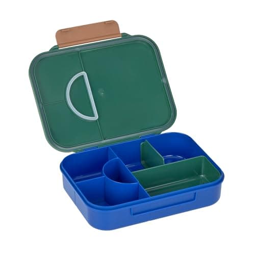 Lässig Kinder Brotdose Frühstücksbox fürLittle Gang, BPA-frei mit herausnehmbarer Trennung/Rainbow grün, Bento-Lunchbox