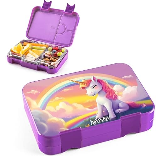 Jarlson® Brotdose Kinder mit Fächern - TONI Lunchbox - Auslaufdurchfall-Sicher – Jausenbox für Kindergarten und Schule -