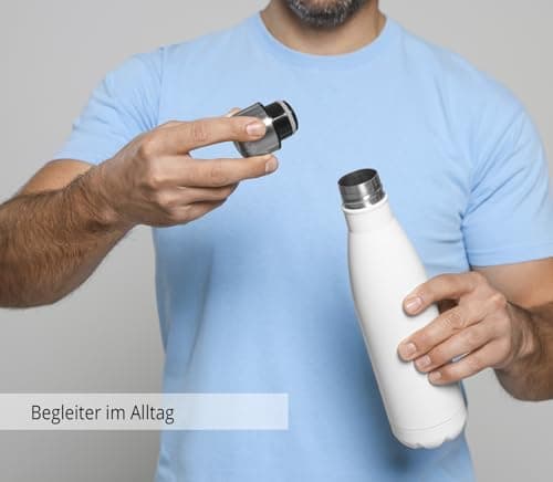 Timalo® personalisiert Thermosflasche für Tiere 500mL Wasserflasche Kinder Mädchen Jungen auslaufsichere Edelstahl Robbe