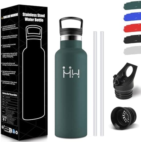 HoneyHolly Edelstahl Trinkflasche 500ML Kinder BPA-Frei Isoliert Thermoflasche